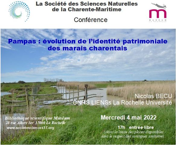 Conférence : évolution de l'identité patrimoniale des marais charentais