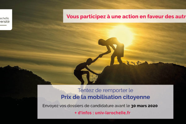 ÉTUDIANTS, ÉTUDIANTES, PARTICIPEZ AU PRIX DE LA MOBILISATION CITOYENNE 1