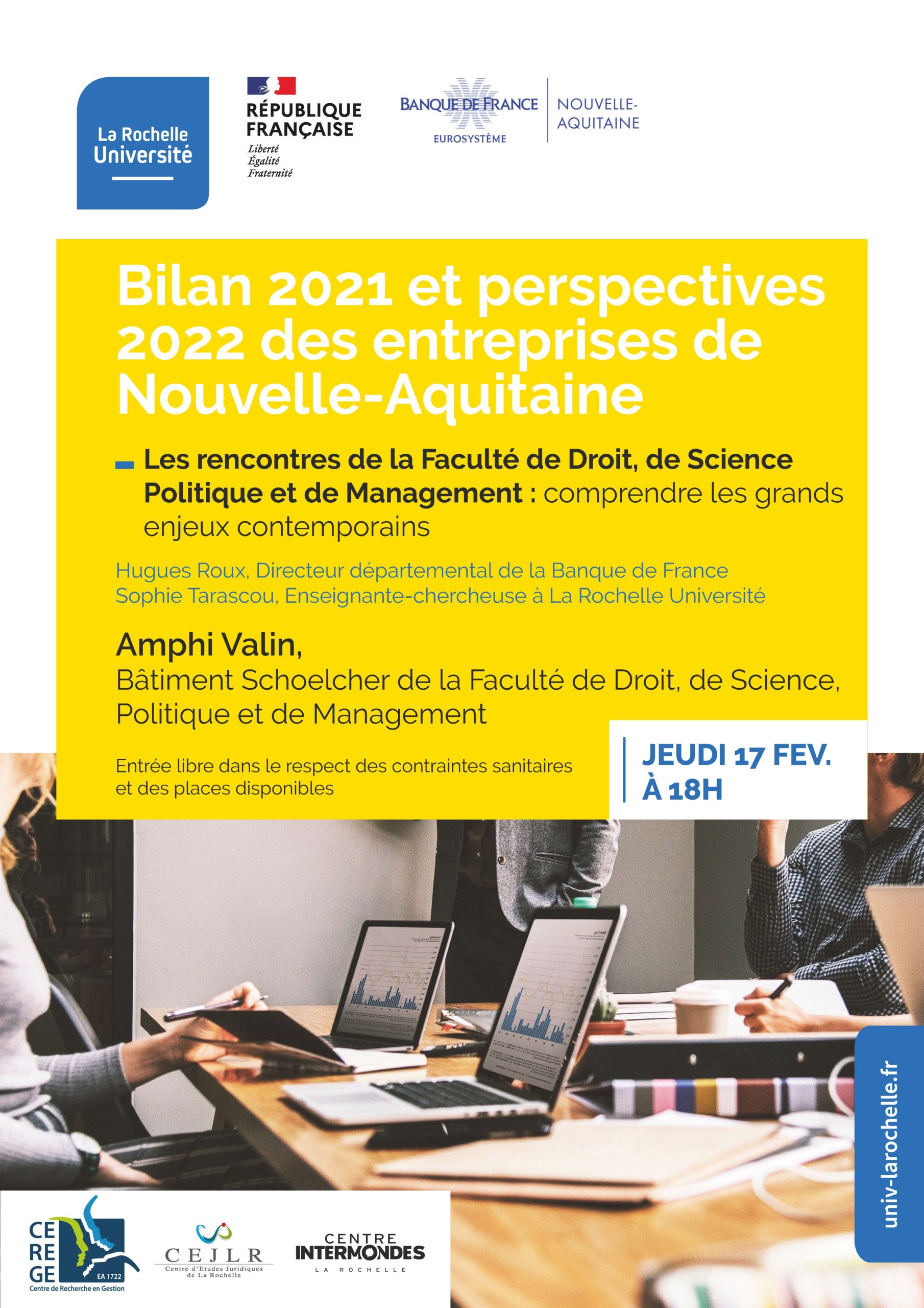 Les rencontres de la faculté de droit, de science politique et de management : comprendre les grands enjeux contemporains