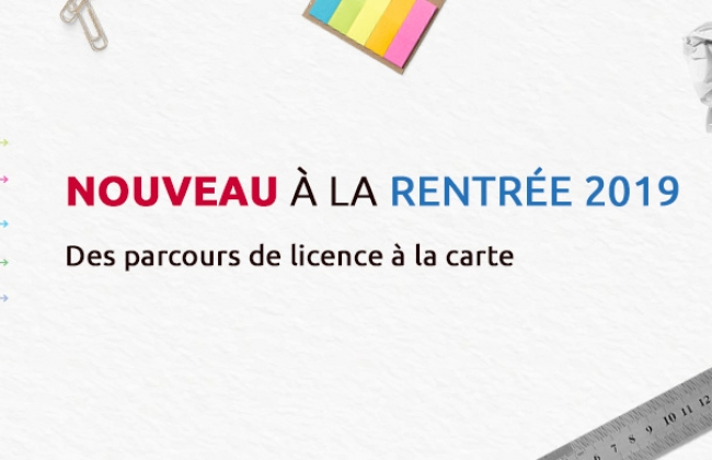 L’Université propose des parcours de licence à la carte !