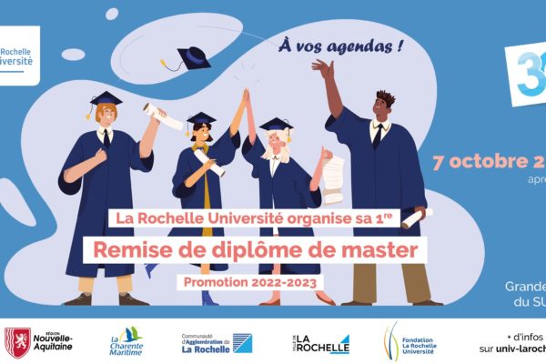 La Rochelle Université fête l’ensemble de ses diplômé·es de master