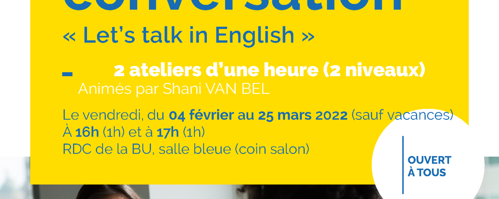 Atelier "Let's talk in English"