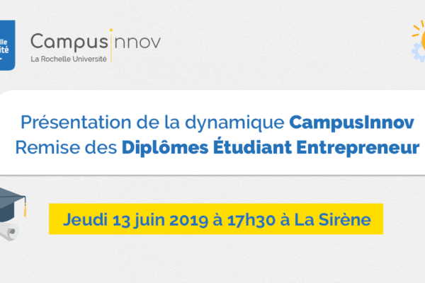 De futurs entrepreneurs et entrepreneuses  diplômé·es à La Rochelle Université