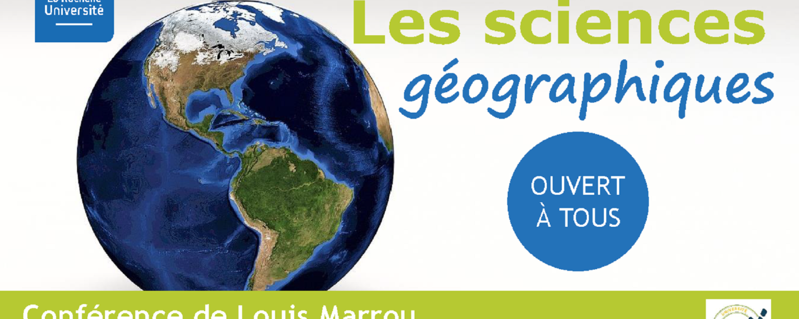 Les sciences géographiques