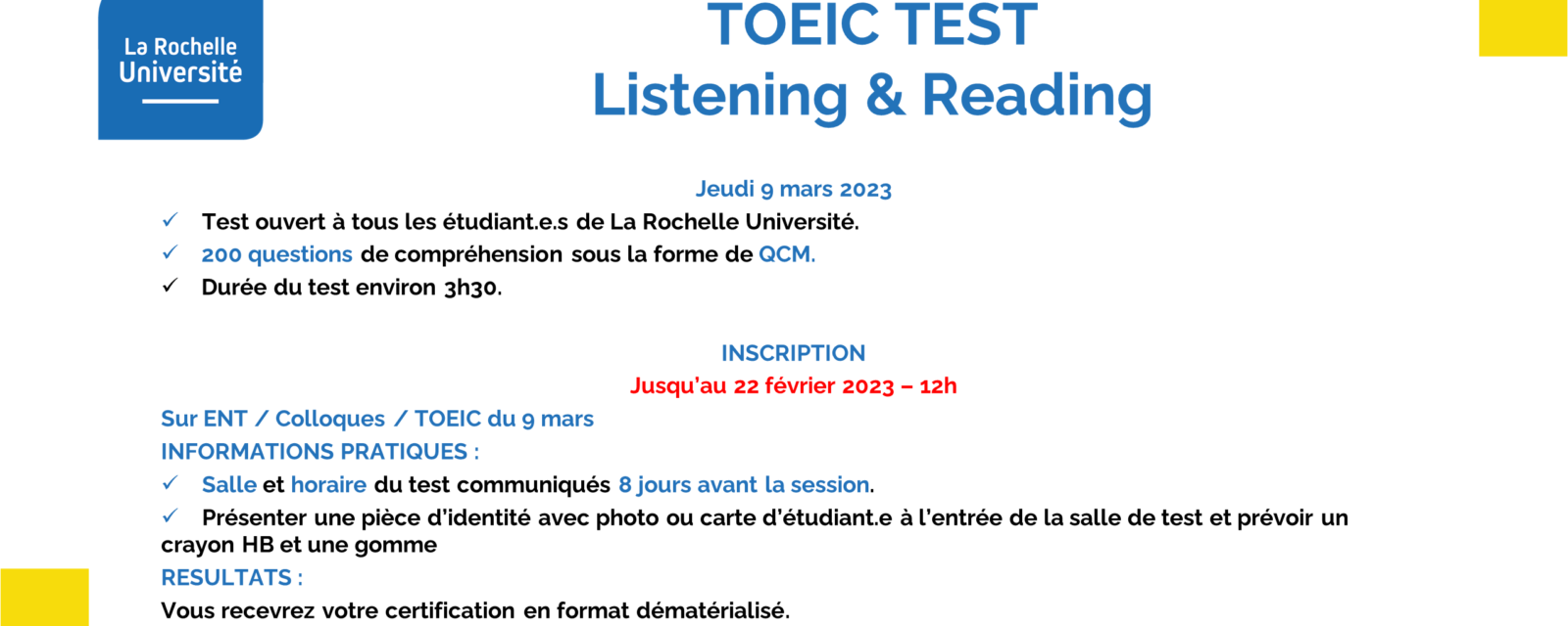 TOEIC test "Listening & Reading" 8